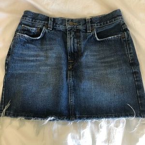 Lucky Brand Dungarees Mini Denim Skirt